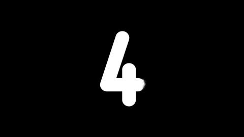Four. Numbers from sand