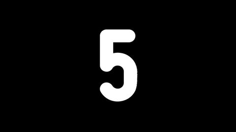 Five. Numbers from sand