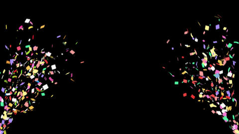Confetti Party Popper Explosion Anima 스톡 애니메이션 15817670 | MotionElements