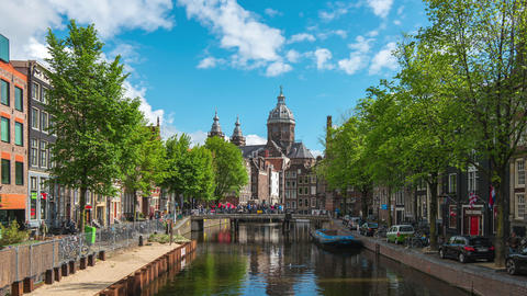 Saint Nicholas Church in Amsterdam city, Netherlands
