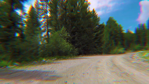 dirt road in Ulagan district, Altai mountains, Siberia, Russia