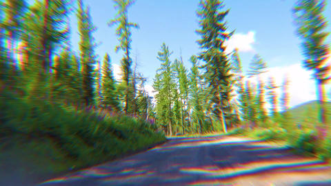 dirt road in Ulagan district, Altai mountains, Siberia, Russia