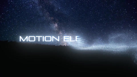 Text particles animation