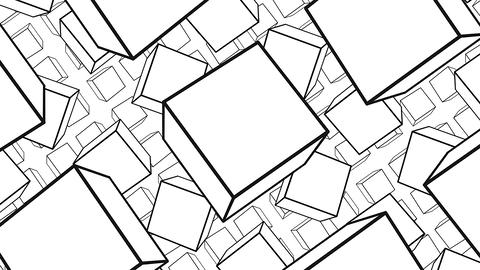 Flying 3D Cubes Background-G