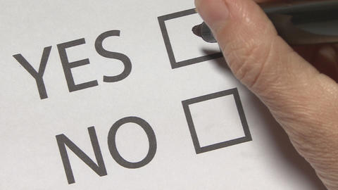 Questionnaire, "yes" or "no" a question