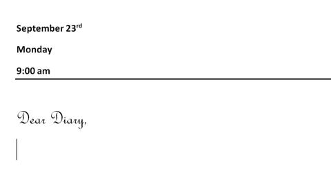 Typing New Diary Entry in Cursive Handwriting. Type Pers GIF 16506763 ...