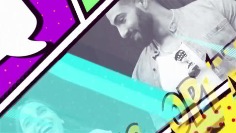 Colorful Comic Book Intro Cartoon Colorful Comic PP - 1