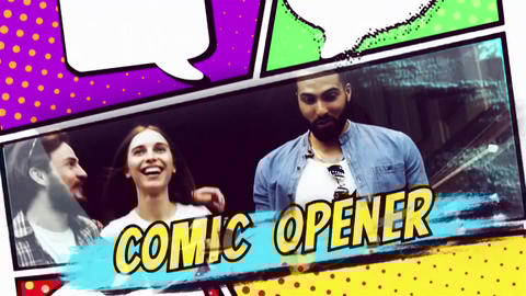 Colorful Comic Book Intro Cartoon Colorful Comic PP - 2