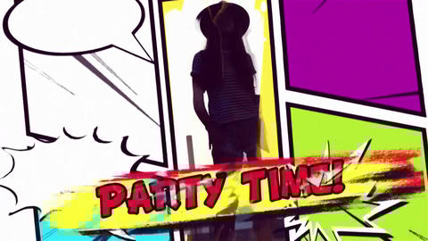 Colorful Comic Book Intro Cartoon Colorful Comic PP - 5