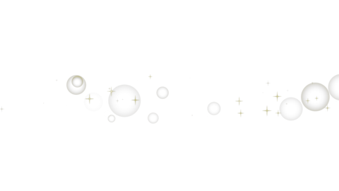 横に流れるキラキラ装飾エフェクト_黄色