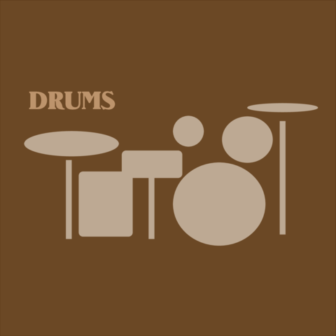 Drum Kit Illustration Logo