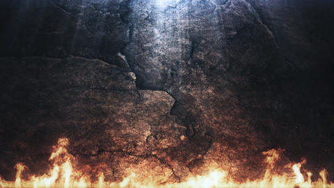 Fire and Stone Background