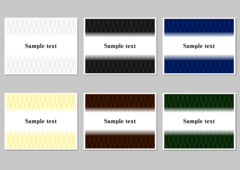 Simple diamond background pattern material set