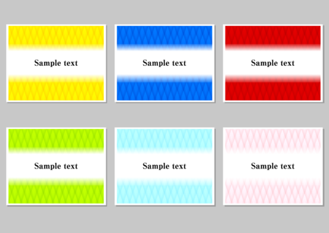 Simple colorful diamond background pattern material set