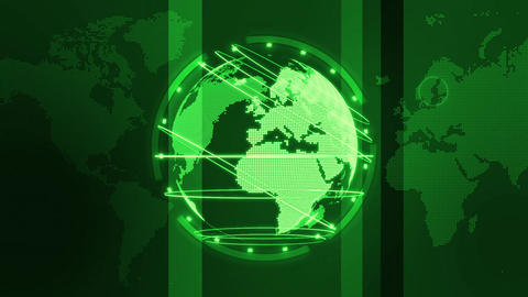 Green digital network image background