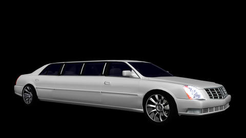 White Limousine - Loop + Alpha Stock animation 1716276 | MotionElements