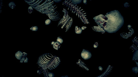 Falling Bones Loop CG動画素材 9714061 | MotionElements