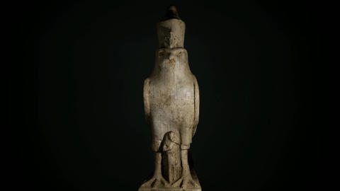 Monument of Ancient egytptian god horus