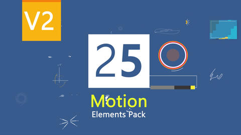 25 Motion Graphic Elements After Effects模版 9724466 | MotionElements