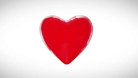 (02)Glass love falling. Broken. 3D dynamic. Animation