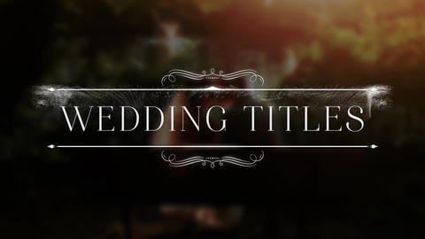 Wedding Titles After Effects Template