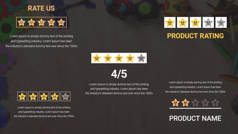 Cartoon Style Stars Rating Animatio Motion Graphics template 18737334 ...