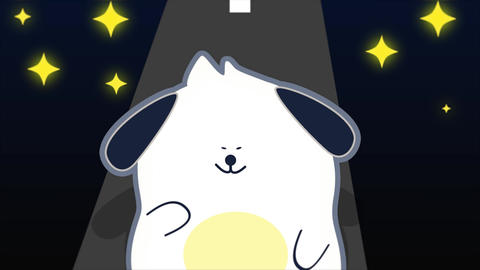 Dog animation walking