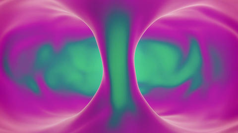 Abstract Rotating Pink and Cyan Substance