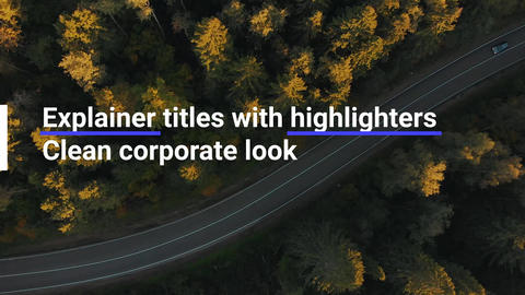 Explainer Highlight Titles Motion Elements