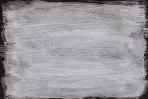 White Paint Brush Strokes on Black Backdrop Texture