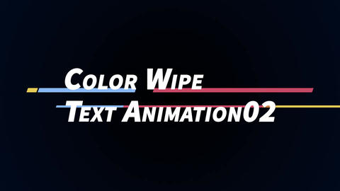(No Plug in) Color Wipe Text Animation02