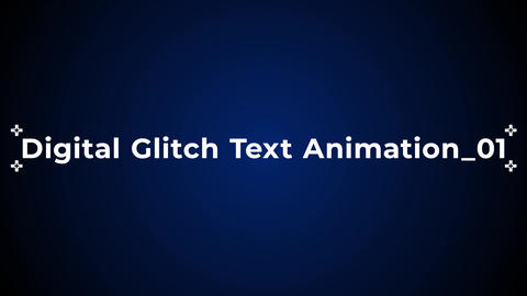 (No Plug in)Digital Glitch Text Animation 01