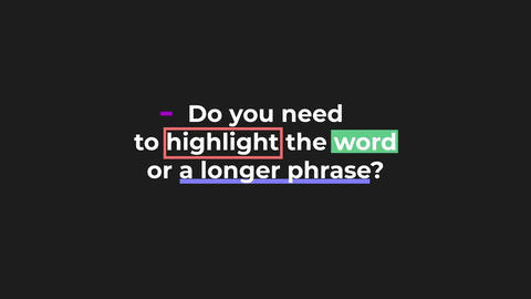 Text Highlighter - Explainer Titles Motion Graphics template 19124199 ...