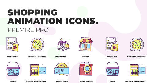 Shopping & Services - MOGRT Icons