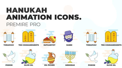 Hanukah - MOGRT Icons