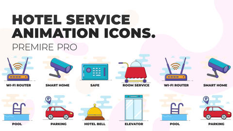 Hotel service - MOGRT Icons