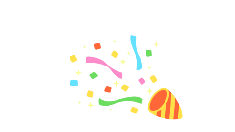 キラキラはじけるパーティークラッカー_アルファ付き
