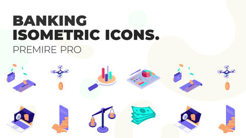 Banking - MOGRT Isometric Icons