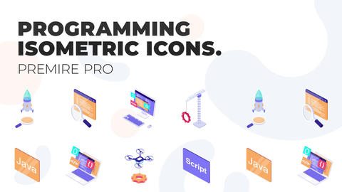 Programming - MOGRT Isometric Icons Motion Graphics template 19760011 ...