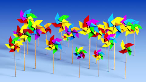 Spinning Pinwheels in the Wind