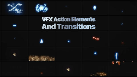 VFX Action Elements And Transitions 01 | Moti CG動画素材 20254285 ...