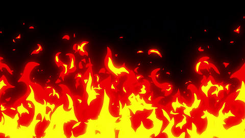 Fire Cartoon Wildfire Small to Big Step 애니메이션 GIF 20453659 | MotionElements