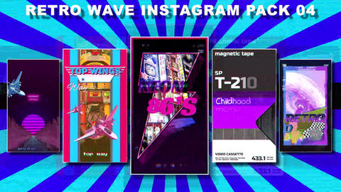 Retro Wave Instagram Pack 04