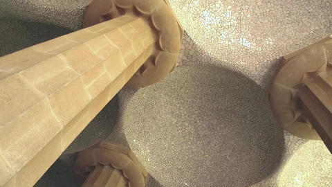 Columns at Park Guell in Barcelona