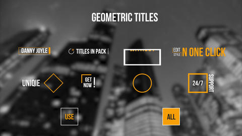 Geometric Minimal Titles for FCPX