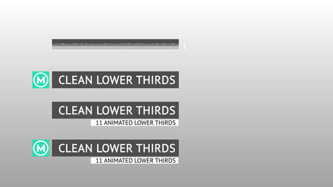 Clean Lower Thirds MOGRT