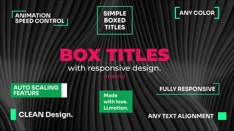 Responsive Boxed Titles