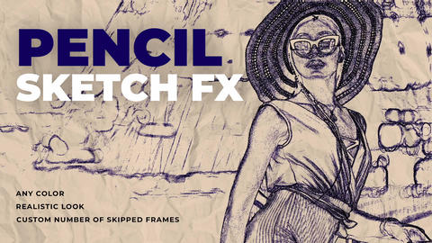 Stop Motion Paper Sketch Effect