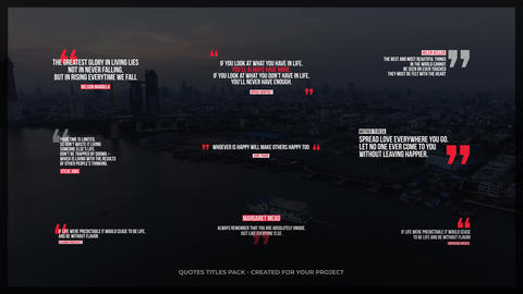 Quotes Titles V1 | MOGRt Motion Graphics template 22239750 | MotionElements