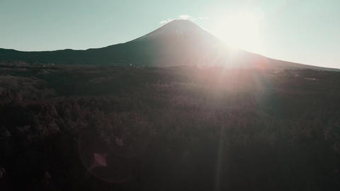 【4K】ドローン空撮による富士山と日の出